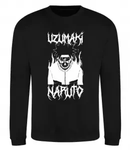 Свитшот Naruto череп чб Черный фото