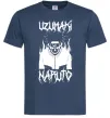 Чоловіча футболка Naruto череп чб Темно-синій Чоловіча футболка Naruto череп чб Темно-синій фото
