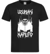 Чоловіча футболка Naruto череп чб Чорний Чоловіча футболка Naruto череп чб Чорний фото