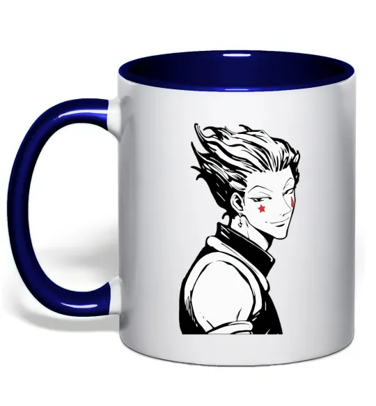 Чашка з кольоровою ручкою Hysoka Hunter Глибокий темно-синій фото