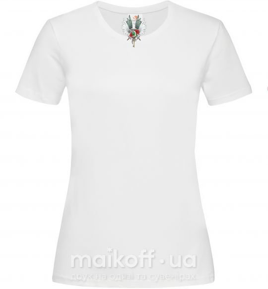 Жіноча футболка Атака титанов гербы Білий фото