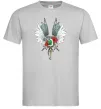 Мужская футболка Атака титанів герби Серый фото