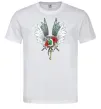 Мужская футболка Атака титанів герби Белый фото