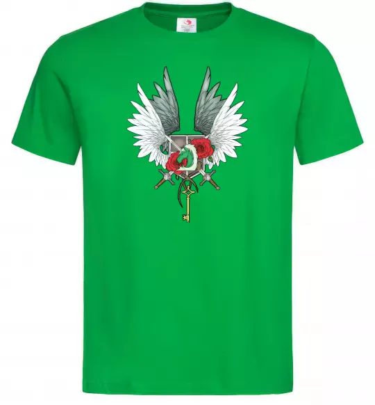 Мужская футболка Атака титанів герби Зеленый фото
