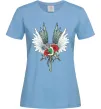 Жіноча футболка Атака титанів герби Блакитний фото
