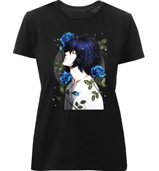 Женская премиум футболка Ел в трояндах Зошит смерті Черный фото