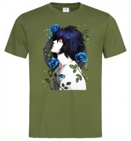 Мужская футболка Ел в трояндах Зошит смерті Оливковый фото