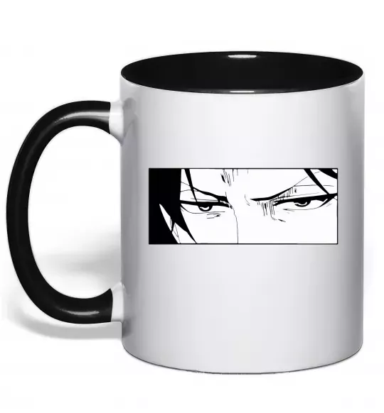 Чашка с цветной ручкой Levi Attack On Titan Черный фото