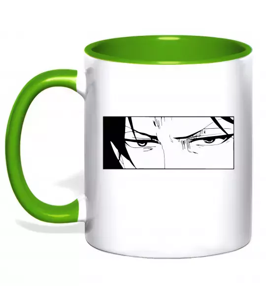 Чашка с цветной ручкой Levi Attack On Titan Зеленый фото