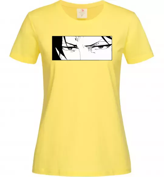 Женская футболка Levi Attack On Titan Лимонный фото