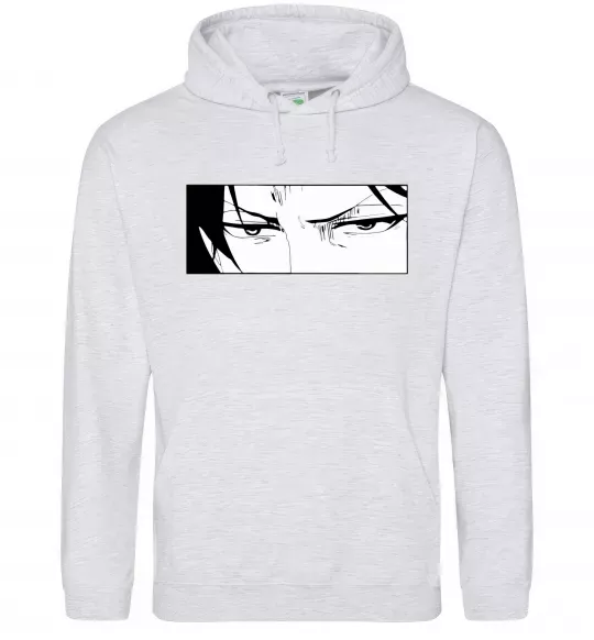 Женская толстовка (худи) Levi Attack On Titan Серый меланж фото