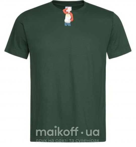 Чоловіча футболка One Puch man oppai Темно-зелений фото