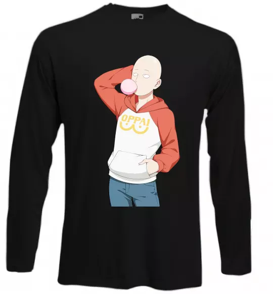 Лонгслив One Puch man oppai Черный фото