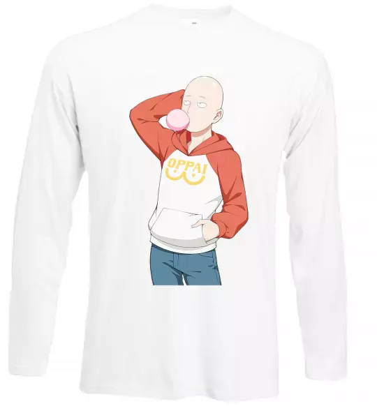 Лонгслив One Puch man oppai Белый фото