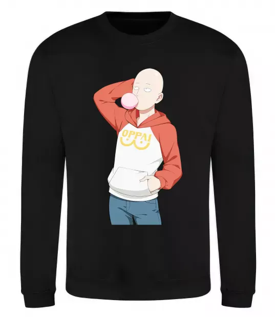 Світшот One Puch man oppai Чорний фото