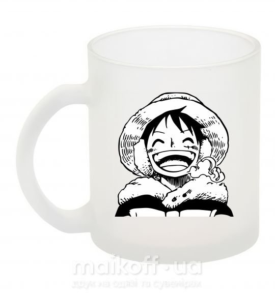 Чашка стеклянная One Piece чб Фроузен фото