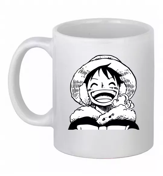 Чашка керамічна One Piece чб Білий фото