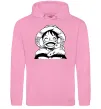 Чоловіча толстовка (худі) One Piece чб Рожевий Чоловіча толстовка (худі) One Piece чб Рожевий фото