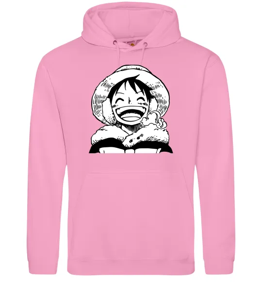 Жіноча толстовка (худі) One Piece чб Рожевий фото