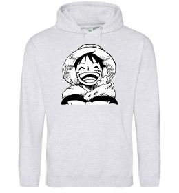 Женская толстовка (худи) One Piece чб