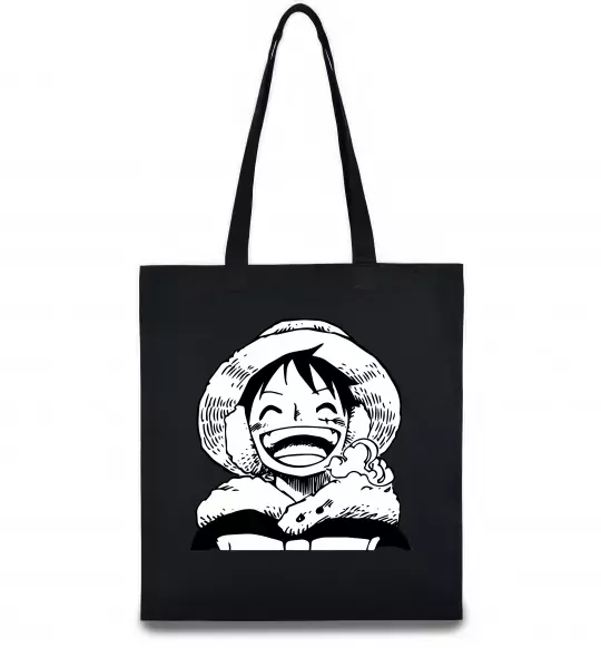 Еко-сумка One Piece чб Чорний фото