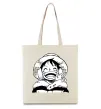 Еко-сумка One Piece чб Бежевий фото