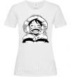 Женская футболка One Piece чб Белый фото