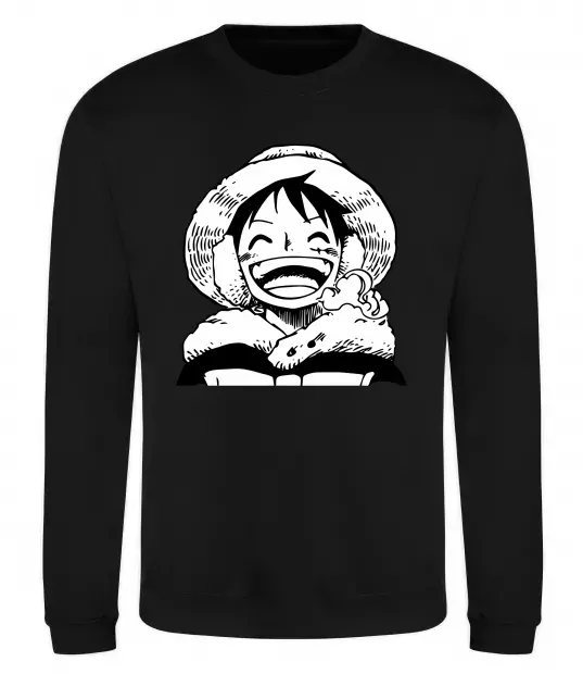 Світшот One Piece чб Чорний фото