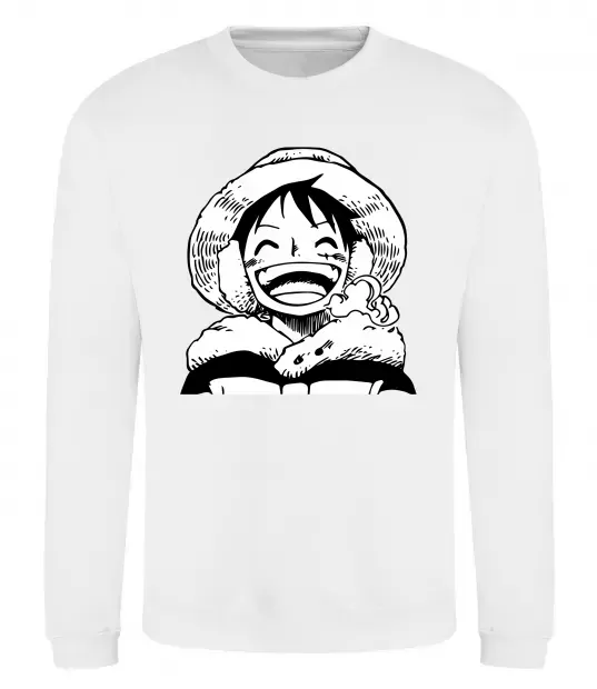 Світшот One Piece чб Білий фото