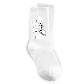 Носки One Punch Man yellow Белый фото