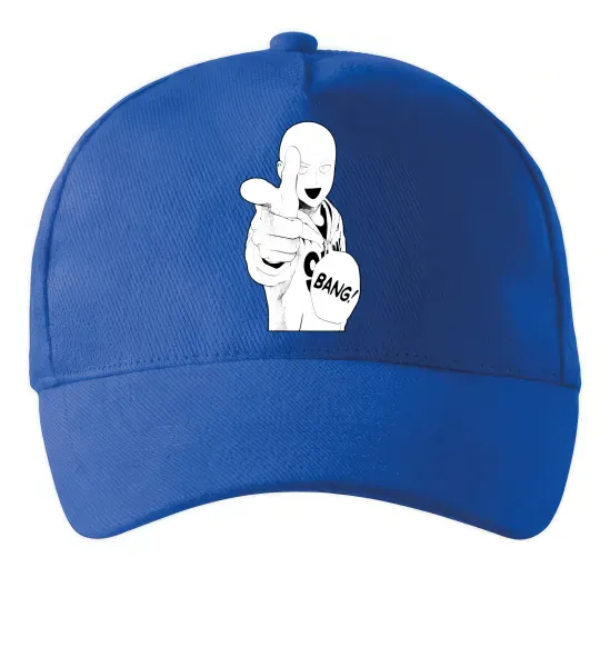 Кепка One puch man bang Яскраво-синій фото