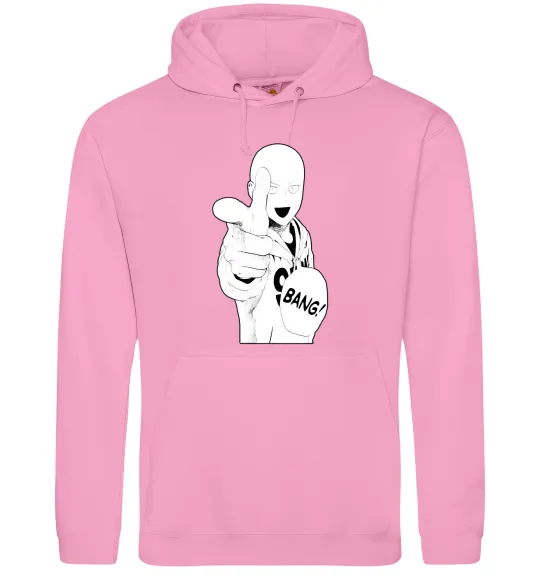 Жіноча толстовка (худі) One puch man bang Рожевий фото