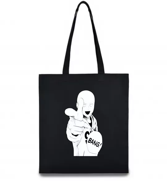 Эко-сумка One puch man bang Черный фото