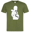 Чоловіча футболка One puch man bang Оливковий Чоловіча футболка One puch man bang Оливковий фото