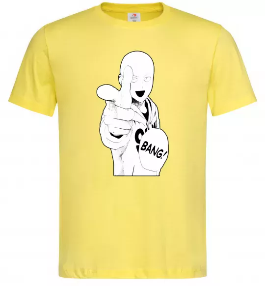 Чоловіча футболка One puch man bang Лимонний фото