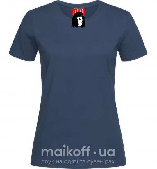 Жіноча футболка Бумажный дом TOKIO Темно-синій фото