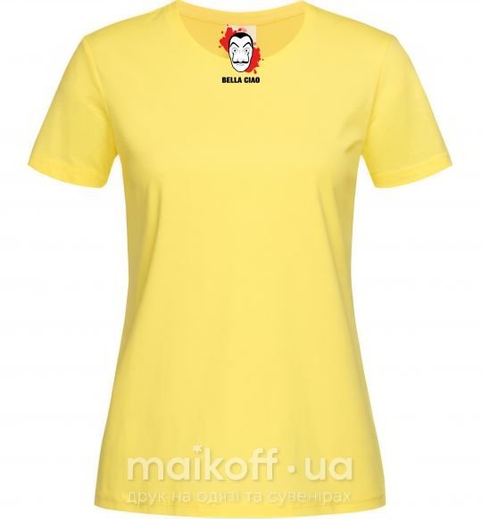 Жіноча футболка BELLA CIAO пятна Лимонний фото
