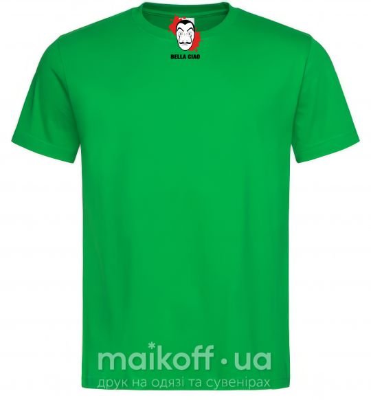 Мужская футболка BELLA CIAO пятна Зеленый фото