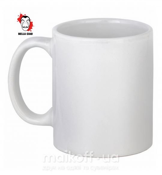Чашка керамічна BELLA CIAO пятна Білий фото