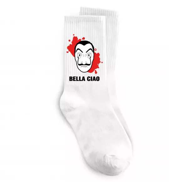Шкарпетки BELLA CIAO пятна Білий фото