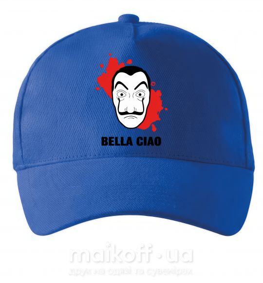 Кепка BELLA CIAO пятна Ярко-синий фото