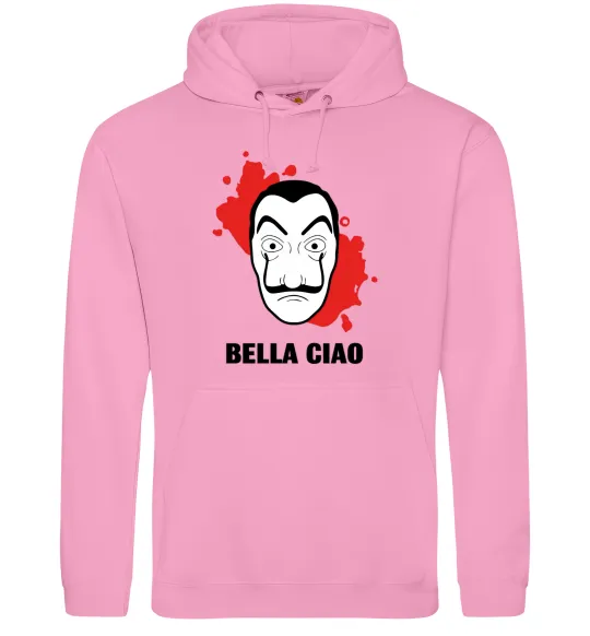 Чоловіча толстовка (худі) BELLA CIAO пятна Рожевий фото