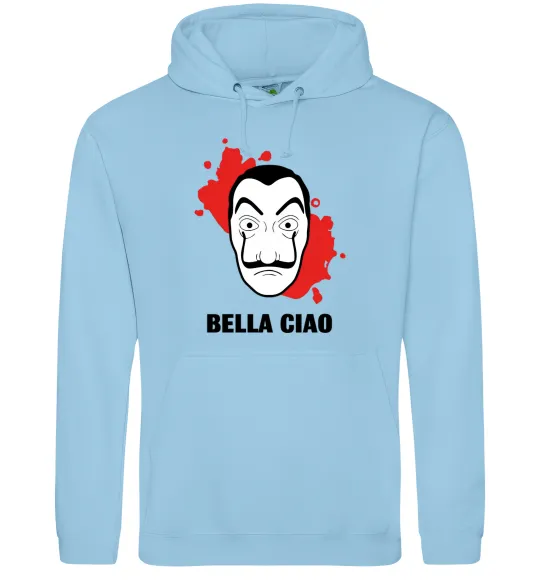 Жіноча толстовка (худі) BELLA CIAO пятна Блакитний фото