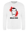 Свитшот BELLA CIAO пятна Белый фото