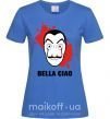 Жіноча футболка BELLA CIAO пятна Яскраво-синій фото