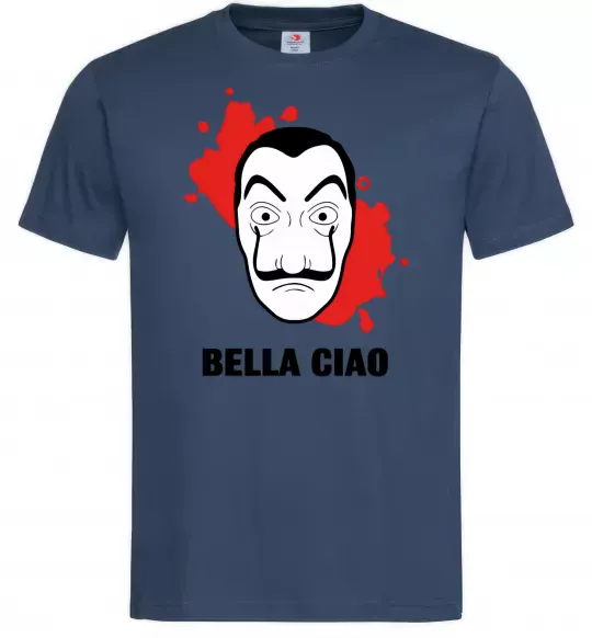 Мужская футболка BELLA CIAO пятна Темно-синий фото