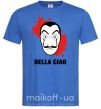 Мужская футболка BELLA CIAO пятна Ярко-синий фото