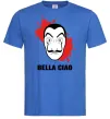 Мужская футболка BELLA CIAO пятна Ярко-синий Мужская футболка BELLA CIAO пятна Ярко-синий фото