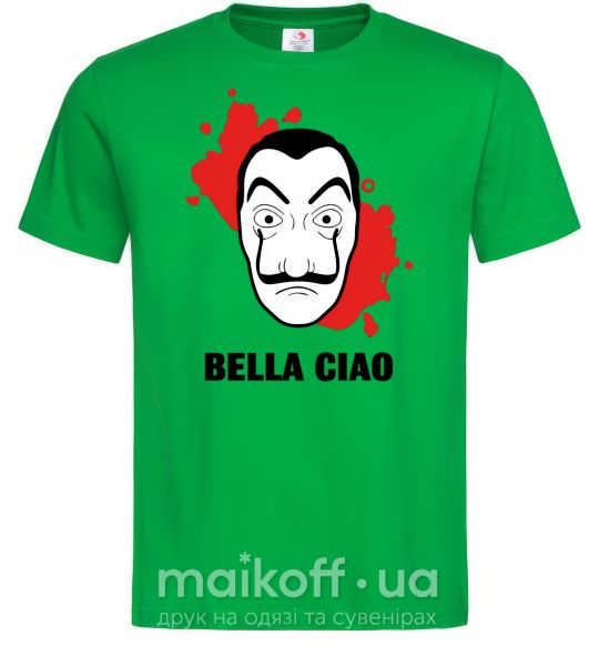 Чоловіча футболка BELLA CIAO пятна Зелений фото