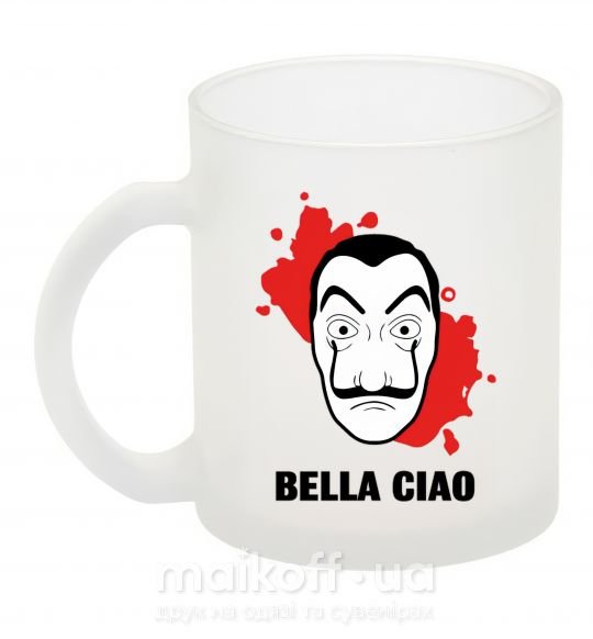 Чашка стеклянная BELLA CIAO пятна Фроузен фото
